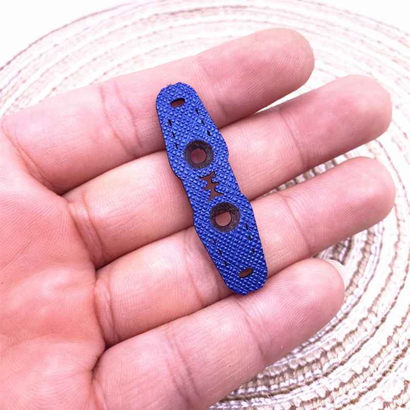 Nuevo 20 unids/lote tirachinas de caza de bolsillo de cuero de microfibra utiliza posicionamiento preciso, adecuado para bolas de acero banda de cuero plana - imagen 5