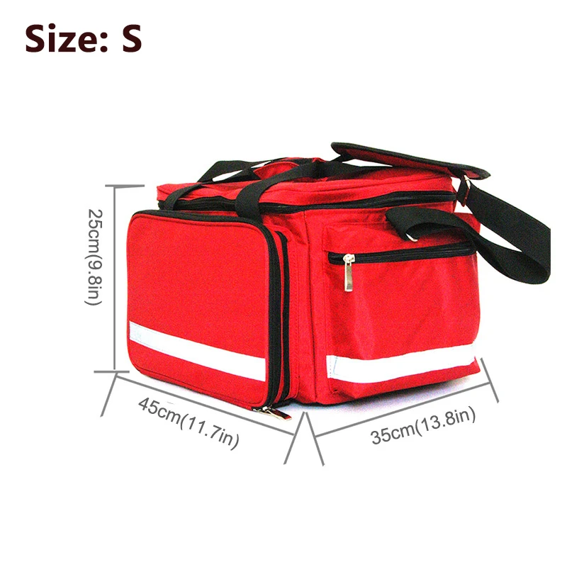 Bolsa de emergencia para exteriores de gran capacidad, multibolsillo, ligera, resistente al desgaste, reflectante, multiusos, para senderismo, escalada y acampada - imagen 3