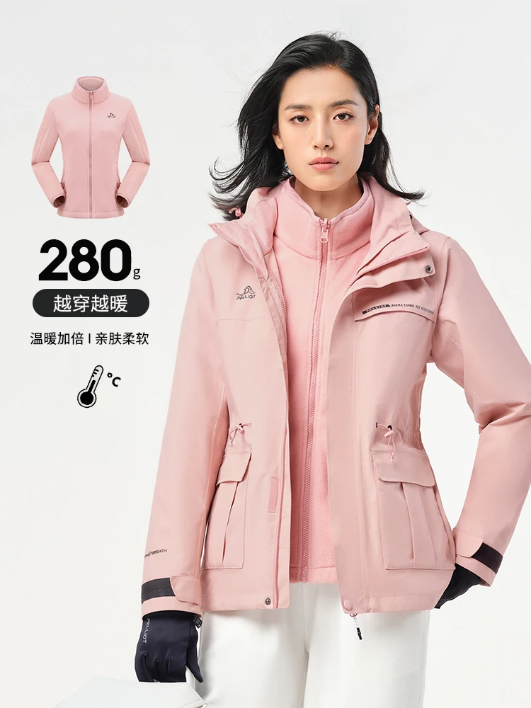 pelliot camping turismo chaqueta de senderismo para hombre chaqueta de invierno para mujer cortavientos impermeable cálido al aire libre otoño chaquetas a prueba de viento - imagen 4