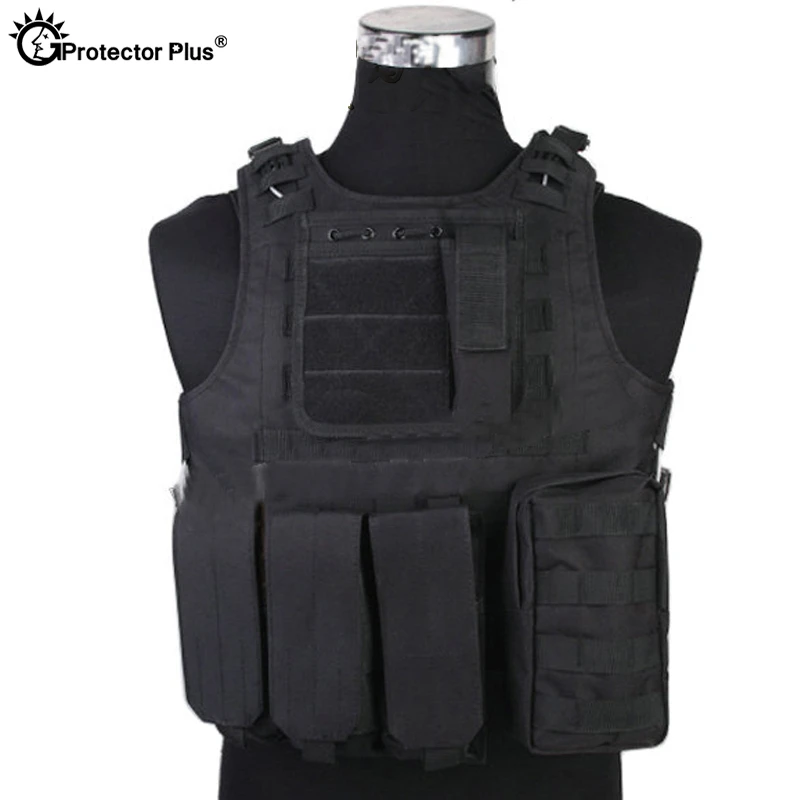 Chaleco táctico anfibio de batalla Molle, chaleco de supervivencia de campo, portador de placa, chalecos de protección de caza, Camuflaje - imagen 4