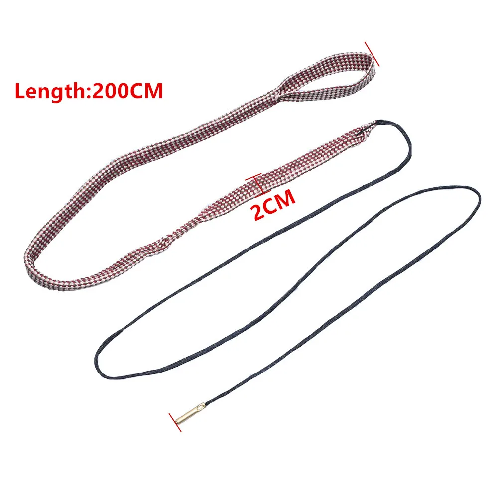 Cuerda de serpiente de limpieza de núcleo de pistola Airsoft apta para.270 Cal.280.284 y 7mm, herramienta de cepillo de limpieza de núcleo de pistola de aire de Rifle de barril - imagen 5