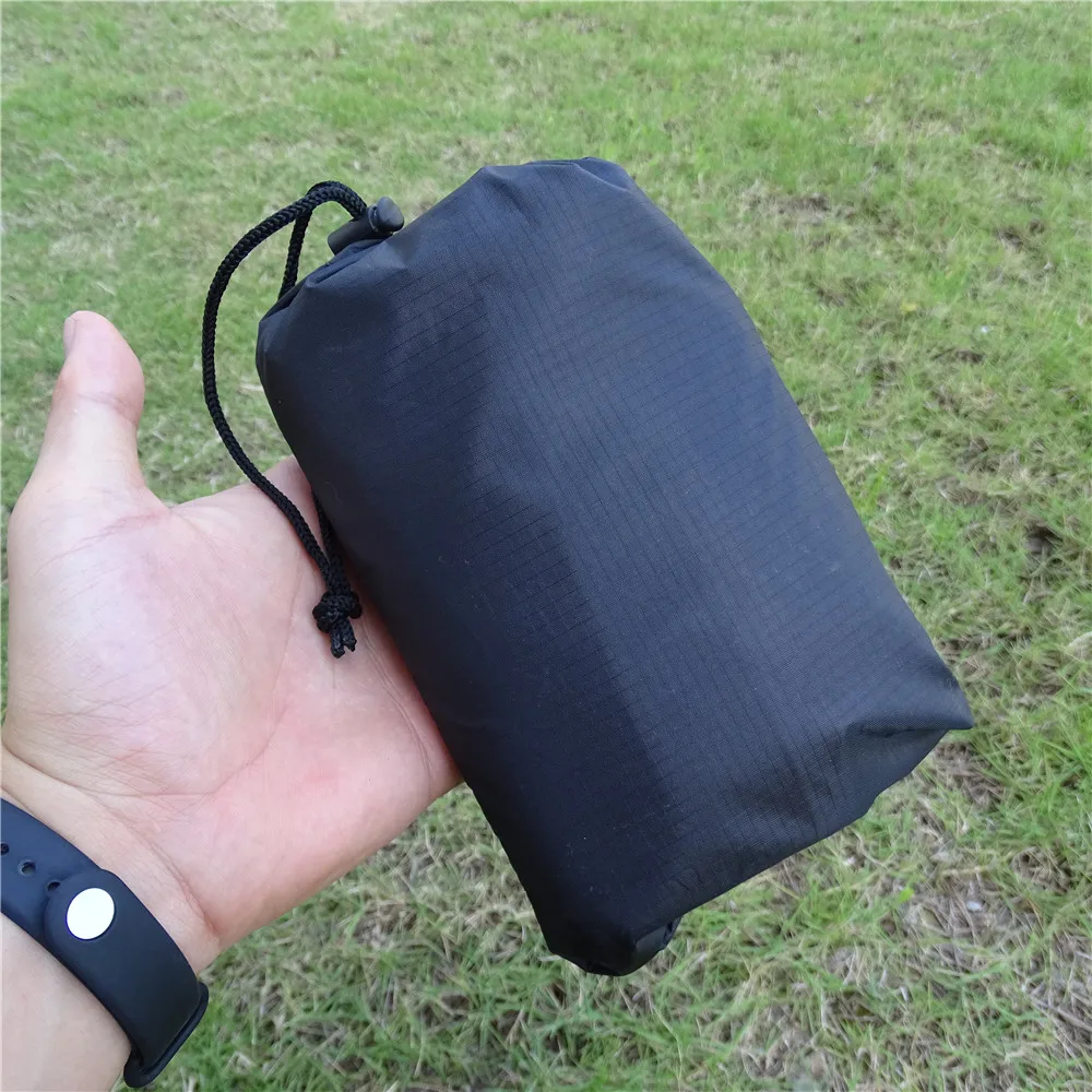 Esterilla ultraligera para acampar, impermeable con clavijas, tienda de campaña, colchón, manta de Picnic al aire libre, bolsillo portátil grande, esterilla de viaje para playa - imagen 3