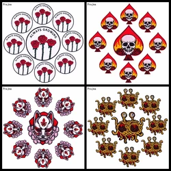 Punk Prajna Parche táctico calavera bordado – Insignia para chaqueta