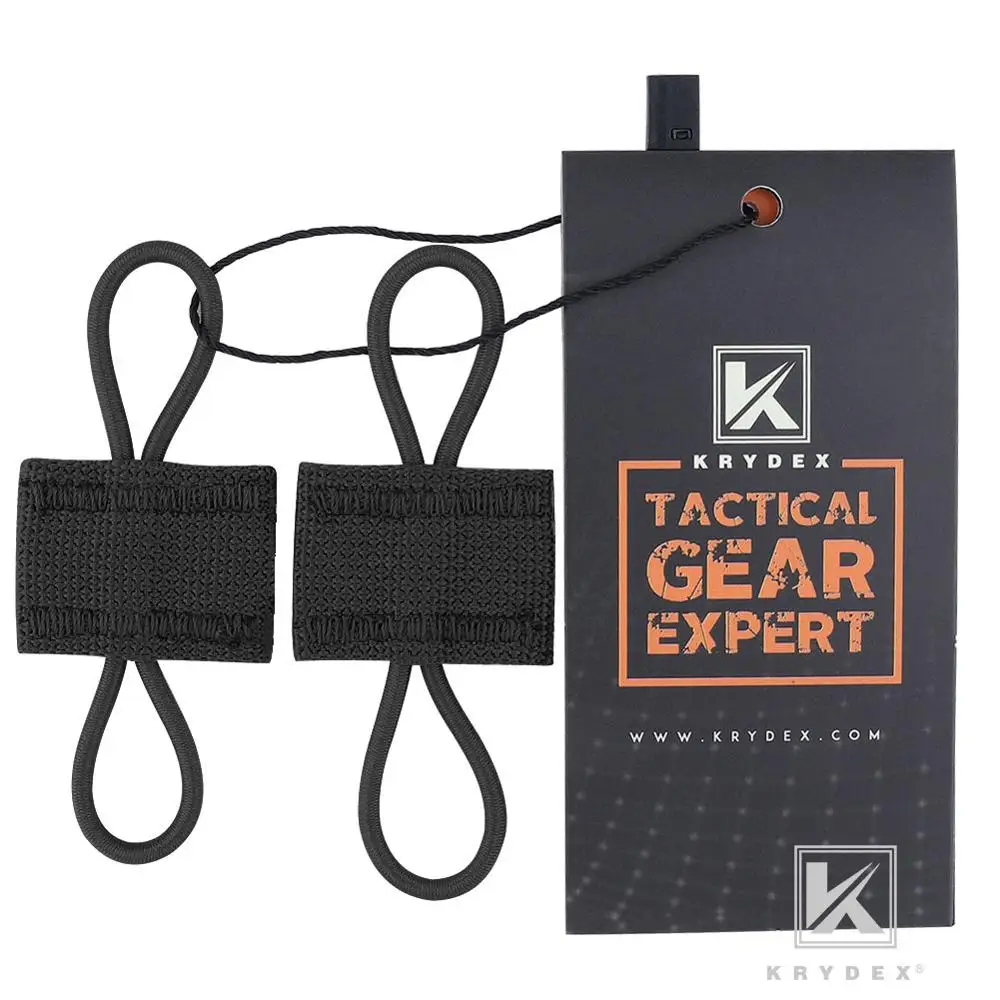 KRYDEX 4 unids/set retenedor PTT, hebilla de conversión elástica MOLLE, Cable de comunicación de antena tubo de hidratación organizador de bucle de ruta - imagen 2