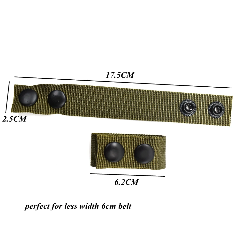 Cinturón de servicio táctico con broches dobles, soporte de lazo para cinturón de seguridad militar de nailon, accesorios para equipos de policía, 4 Uds. - imagen 5