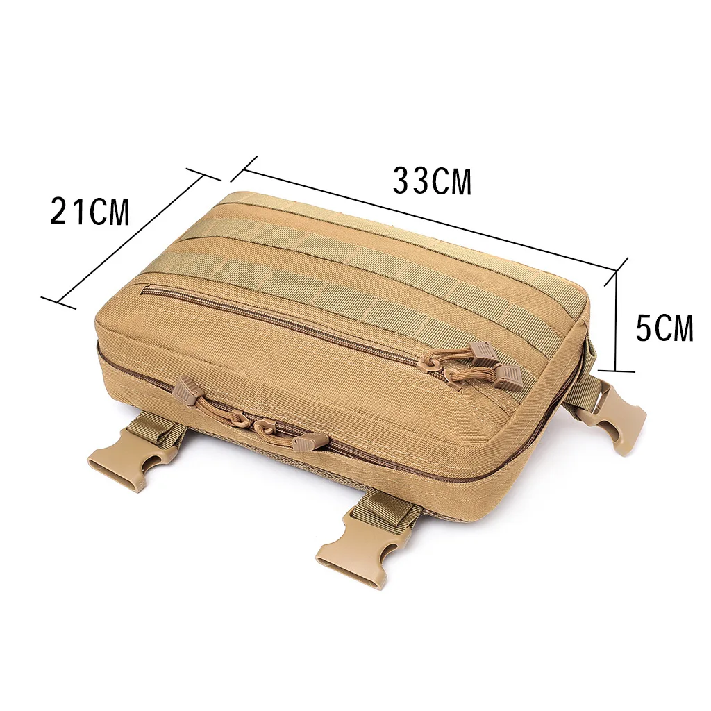 Bolsa táctica militar Molle para el pecho, mochila de nailon ajustable para exteriores, impermeable, pesca, caza, Camping, Rifle, pistola - imagen 3