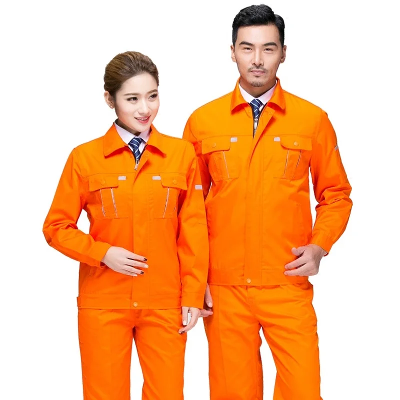 2025New conjunto de ropa de trabajo para hombres y mujeres chaqueta + Pantalones primavera otoño reparación de máquinas ingeniero taller mono uniformes resistentes al desgaste - imagen 3