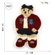 bear patch-red