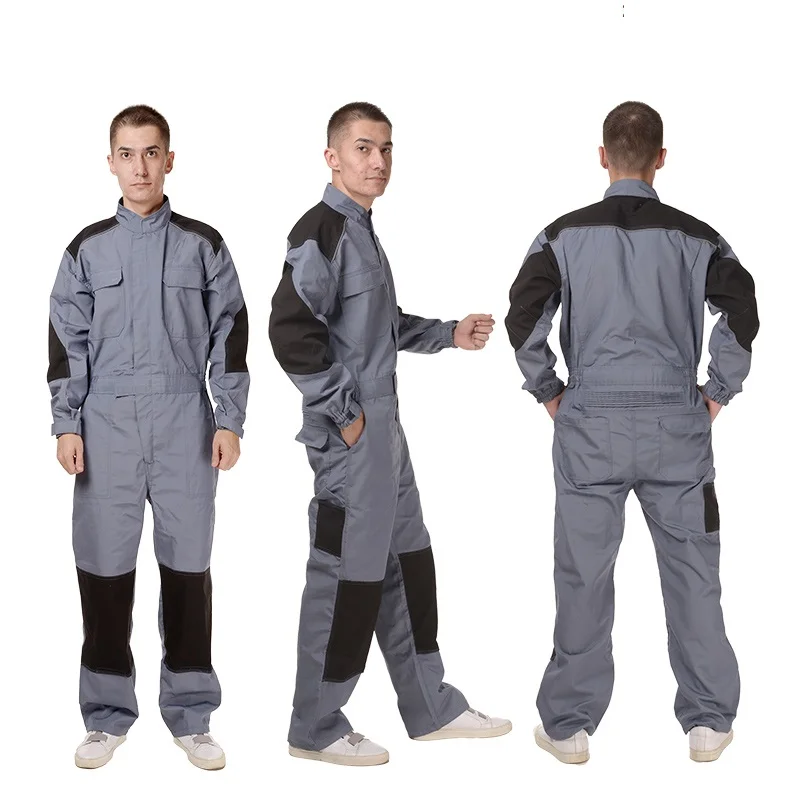 Mono de algodón 100% resistente al desgaste para hombre, mono Siamés antiestático, a prueba de polvo, mono mecánico para reparación de automóviles - imagen 5