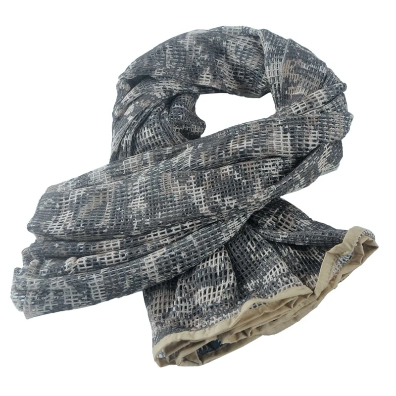 Bufandas tácticas para el cuello, bufanda de camuflaje del bosque, velo de francotirador, Shemagh del desierto para juegos de guerra, deportes al aire libre - imagen 5
