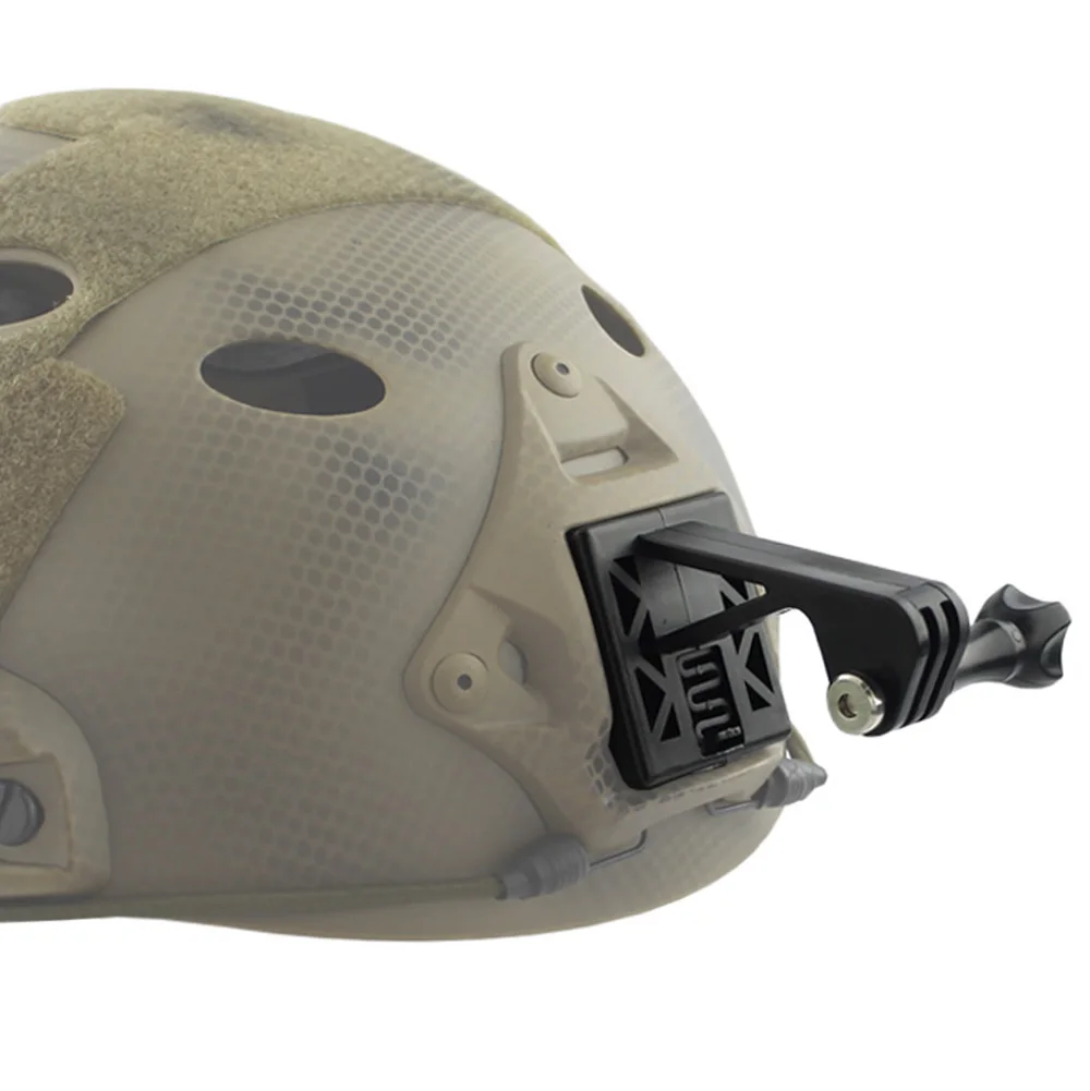 Adaptador DE cámara para casco táctico VULPO, Base DE montaje fijo para cámara Gopro, BK DE - imagen 2