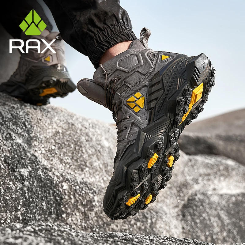 Rax-zapatos de senderismo impermeables para hombre, botas de escalada al aire libre, Camping, caza, Trekking, zapatillas tácticas, Wakling, deporte Antle, zapatos de nieve - imagen 4