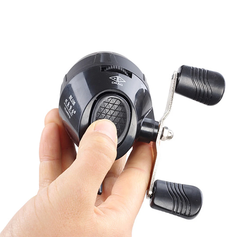 Mini carrete de pesca de Baitcasting, tirachinas, dardos, BL10S arco y flecha, lanzamiento de cebo, todo cerrado, carrete giratorio de doble brazo, rueda de pesca - imagen 3