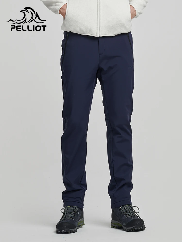 Plott-Pantalones elásticos de senderismo para hombre y mujer, pantalón de lana Softshell, Ideal para deportes al aire libre, montaña, Invierno - imagen 4