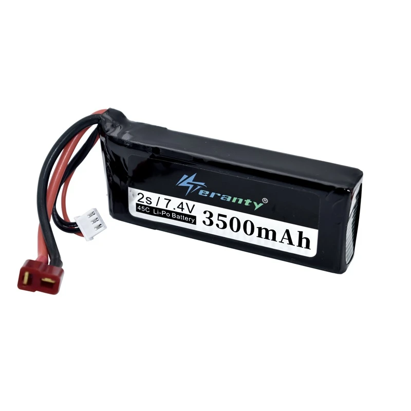 Wltoys originales 144001   Batería Lipo 2s 7,4 V 3500mAh mejorada recargable para Wltoys 1/14 144001   Batería Lipo para barco y coche RC, 1-5 uds. - imagen 3