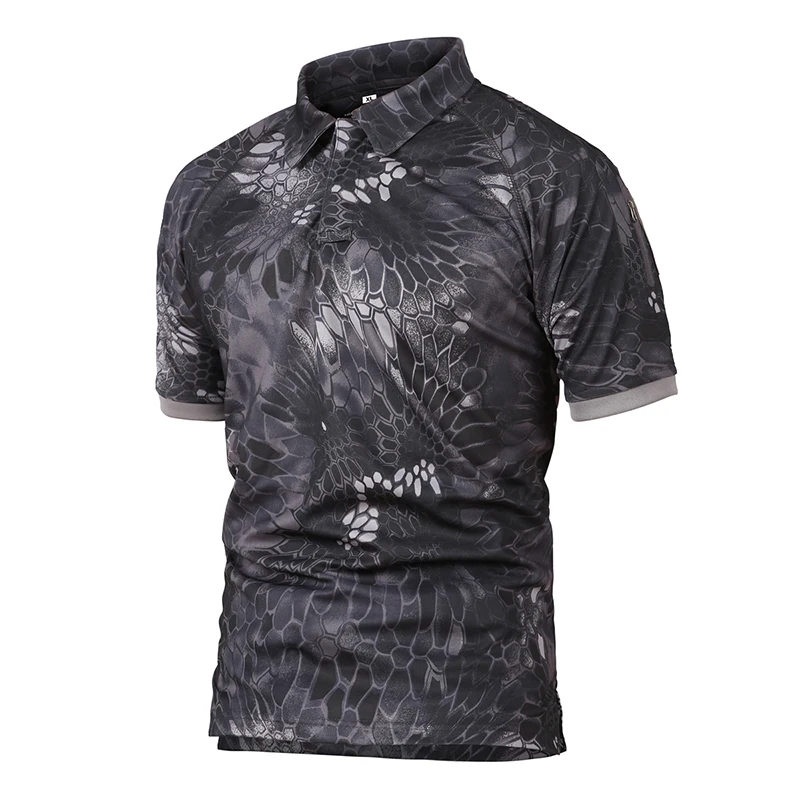 Camiseta táctica de secado rápido de verano para hombre, camisa de ocio de camuflaje para exteriores, camisetas de camuflaje de Mandrake negro Multicam de manga corta, equipo - imagen 5