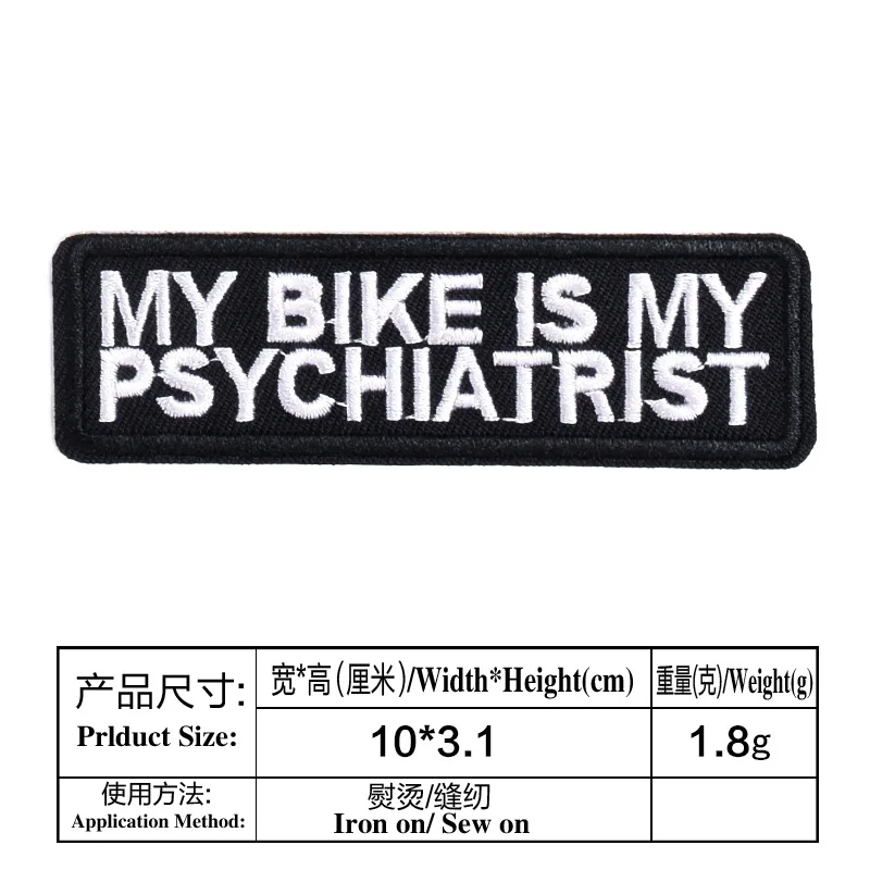 Parches de sarcasmo IT IS WHAT LOVE LIFE YOU LIVE THERAPY para motocicleta MC RIDE BIKE, chaqueta, chaleco, divertido, motero, insignia de emblema - imagen 5