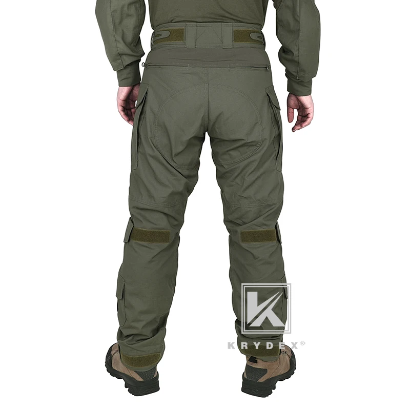 KRYDEX-pantalones de combate con rodillera, uniforme táctico Verde Ranger, para caza al aire libre y senderismo - imagen 2