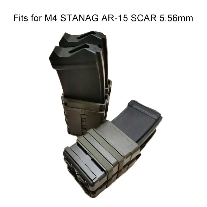 Bolsa táctica Molle para pistola de tiro, Cartucho de descarga militar para M4, AR-15, 5,56mm, Airsoft, Fast Mag - imagen 4