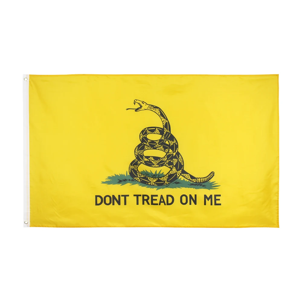 3x5Fts Tea Party Serpiente de cascabel Bandera de Gadsden Libertad o la muerte No marcan en mí Sin paso en Snek - imagen 3