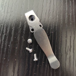 Cuchillo de 6 colores, Clip de titanio para transporte profundo, abrazadera trasera de cintura con tornillos para cuchillo Spyderco Shaman C229, piezas de repuesto