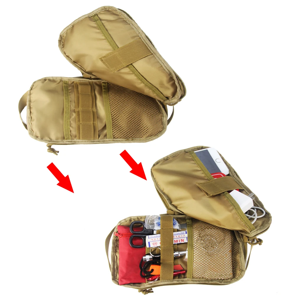 Riñonera táctica Molle, bolsa de almacenamiento para senderismo, viaje, Camping, accesorios deportivos al aire libre - imagen 4