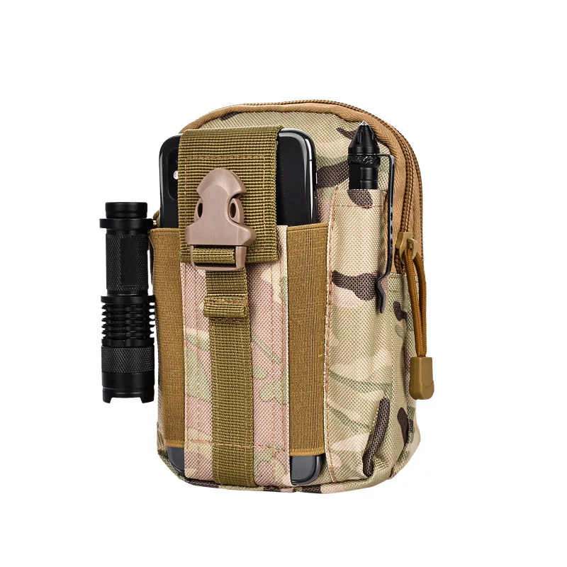 Bolsa táctica Molle para hombre, riñonera con cinturón, bolsillo pequeño, bolsa Militar para correr, viaje, Camping, pesca, herramientas de supervivencia - imagen 2