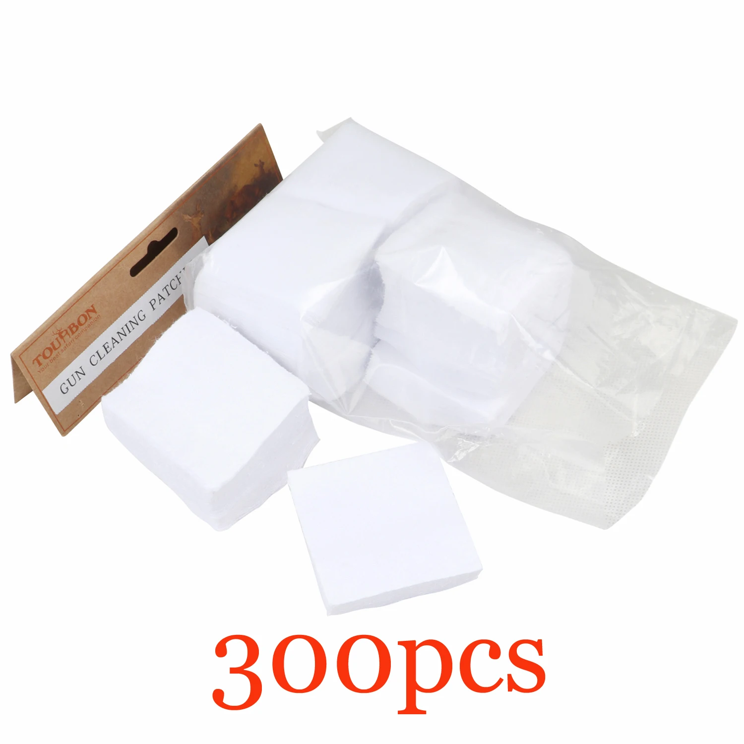 Tourbon-parches de algodón para limpieza de pistola y Rifle, kit de protección para calibre 38-.45, 2-300 "X 2-1/4", 1/4 unidades - imagen 4