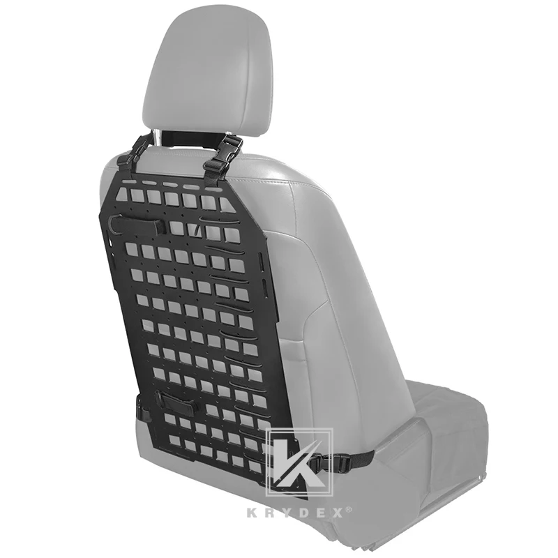 Krydex-estante táctico para Rifle de vehículo, herramienta para asiento trasero, organizador de Panel MOLLE PALS, almacenamiento duro para asientos de vehículos universales - imagen 3