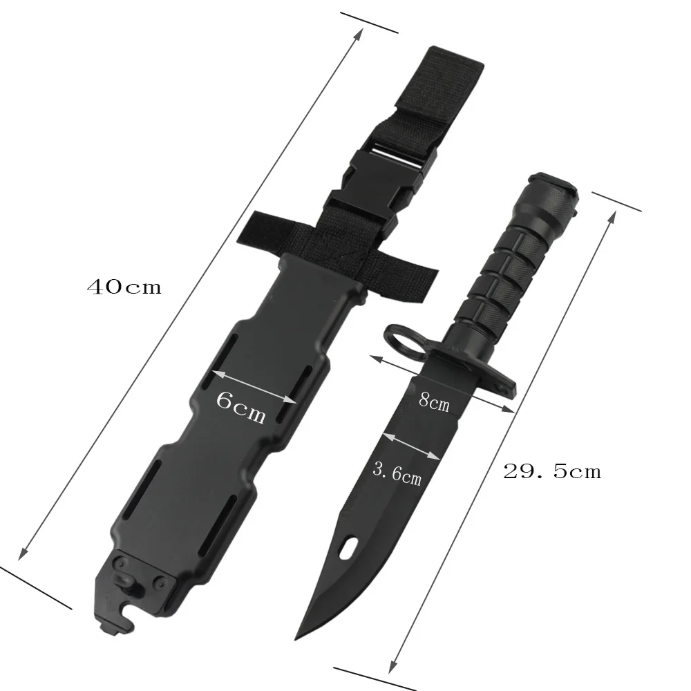 Vista general del cuchillo táctico VULPO M9 Dagger