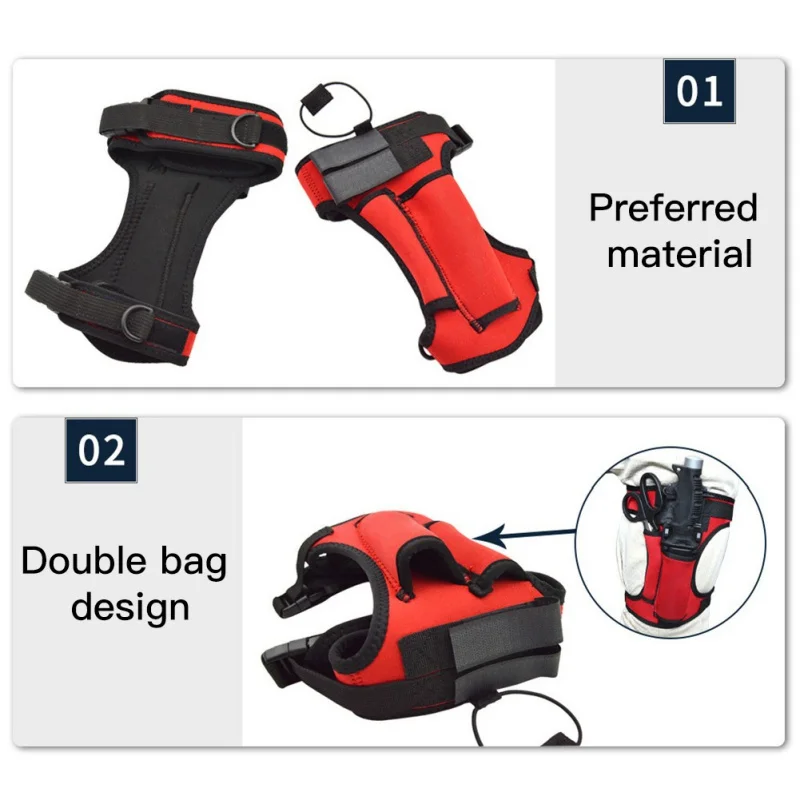 Equipo de buceo para deportes acuáticos, mallas de buceo, soportes para cuchillos, bolsas ajustables para cuchillos de pierna, equipo subacuático Outdoo - imagen 3