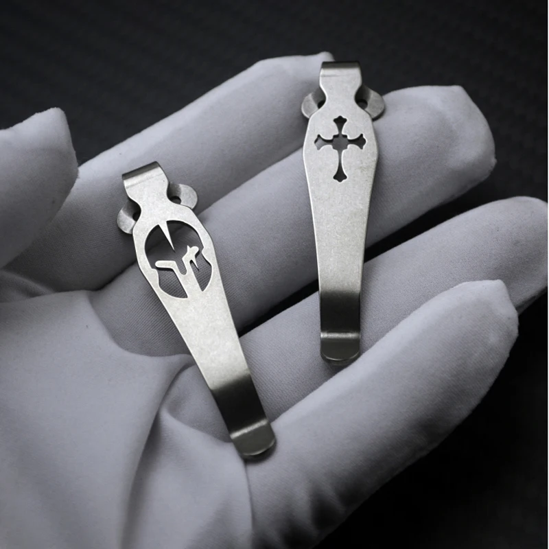 Cuchillo de bolsillo de aleación de titanio, Clip trasero, abrazadera de bolsillo para Benchmade 710 551 Griptilian 940810 Emerson CQC ZT 0620 0630 Sparta Cross - imagen 2
