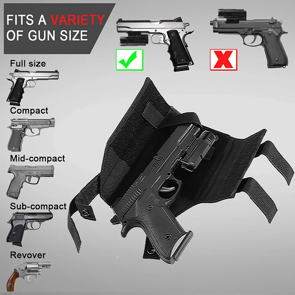 Funda para pistola Molle, cinturón Modular, funda para pistola, bolsa para pistola para mano derecha M9 1911 Glock 17 19 22 23 31 32 34 35 - imagen 4