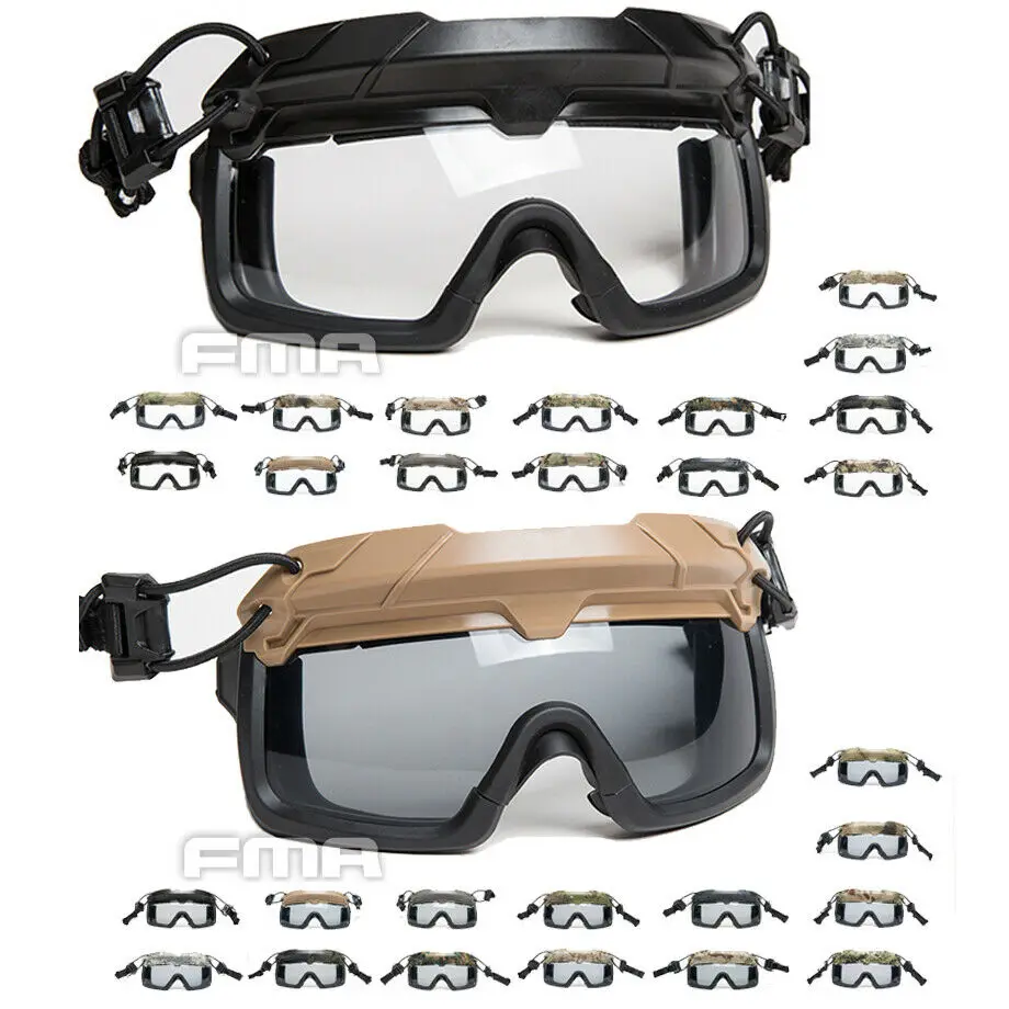 Gafas tácticas montadas en casco con riel ARC