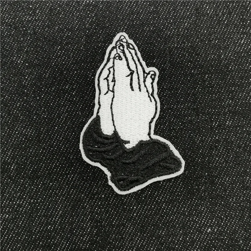 Parches bordados de pentagrama blanco y negro para chaqueta, parche del alfabeto, rayas de transferencia de hierro, apliques de letras, 46 estilos - imagen 4