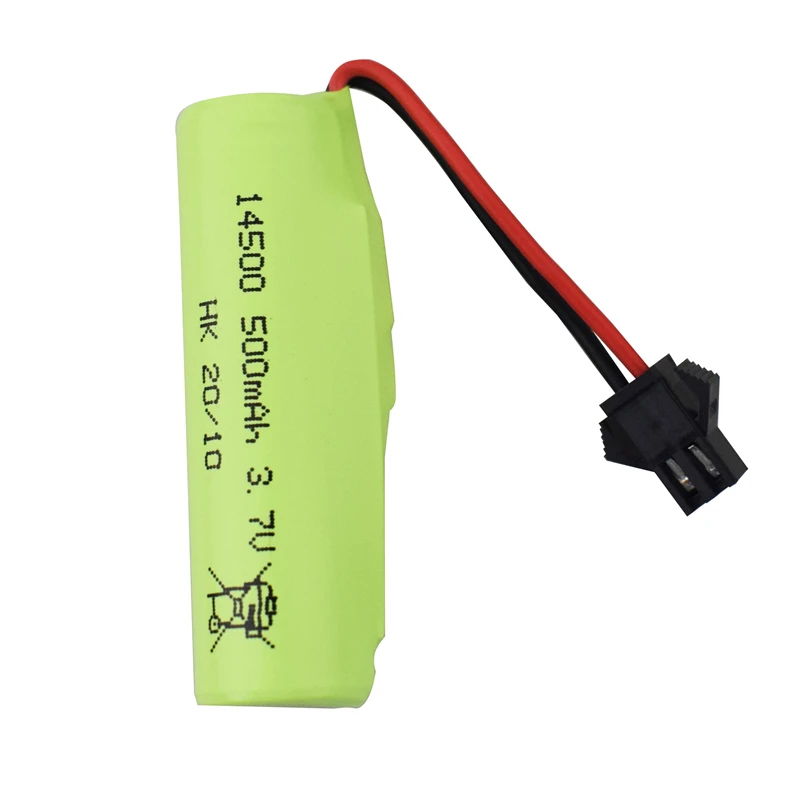 Juego de cargador y batería Lipo 1S 3,7 V 500Mah 14500 para DE35 DE38 Dubbelzijdig Rc Tumbling Stunt Afstandsbed momento controle Auto - imagen 3