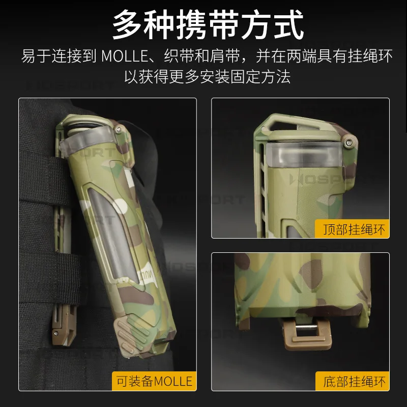 La caja de almacenamiento de nailon con batería táctica multifuncional es adecuada para batería CR123/18650 resistente al agua y al polvo - imagen 4