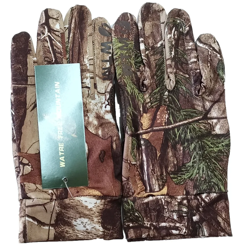 Guantes multifuncionales finos de verano para pantalla táctil, guantes antideslizantes para montar, guantes elásticos de camuflaje biónico para caza y pesca - imagen 3