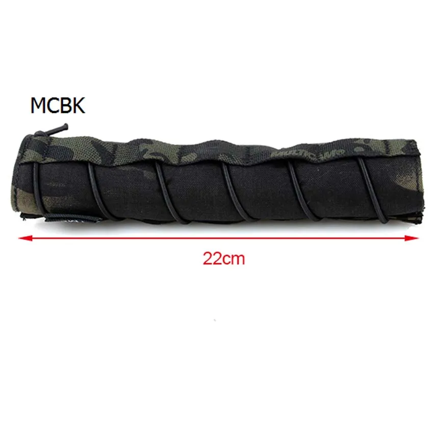 Bolsa protectora táctica para supresor de equipo de caza, bolsa de almacenamiento de liberación rápida de 22cm - imagen 5