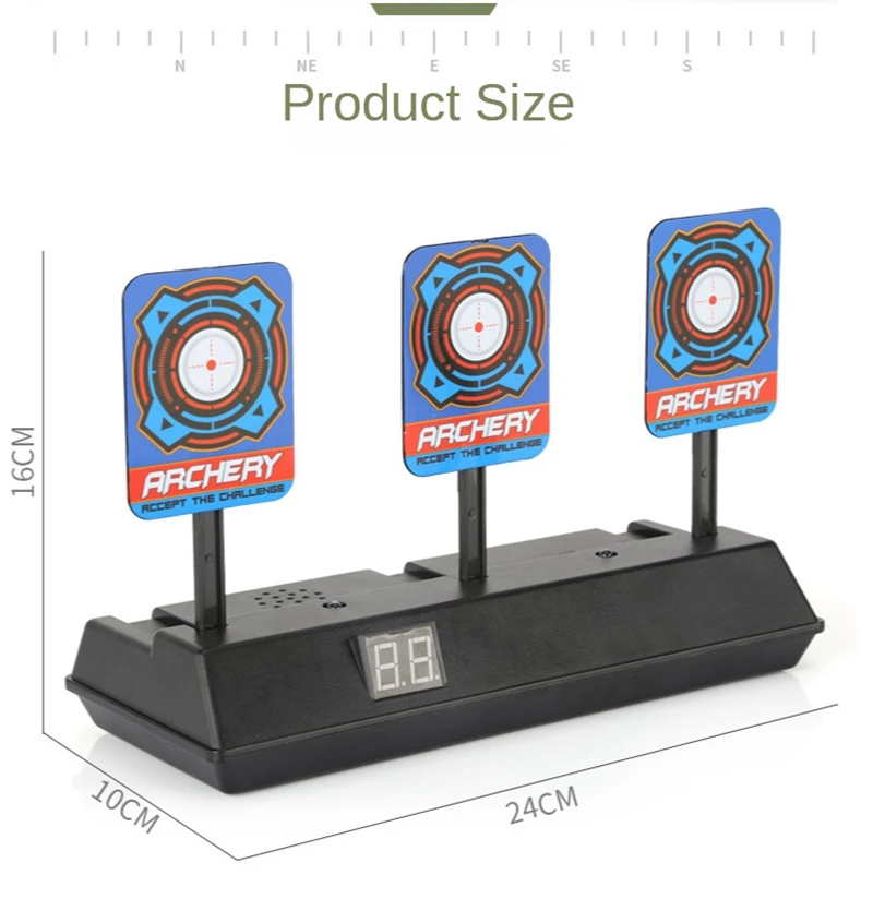 Objetivo eléctrico de reinicio automático para niños, puntaje de alta precisión, bricolaje, accesorios para pistola CS, juguetes para disparar - imagen 5