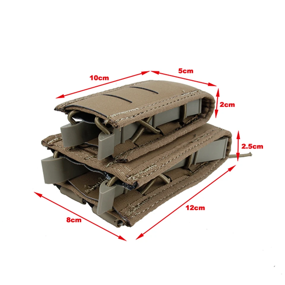 Funda de almacenamiento de accesorios tácticos TMC con cinta de liberación rápida MOLLE BK/CB TMC3357 - imagen 5