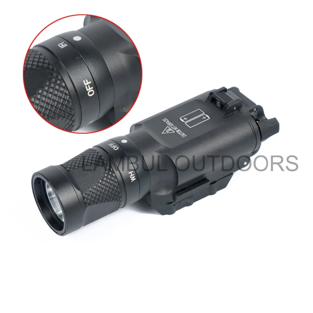 Luz infrarroja para arma de caza, linterna táctica de visión nocturna, serie X300, X300V, IR, glock 17, 18c - imagen 3