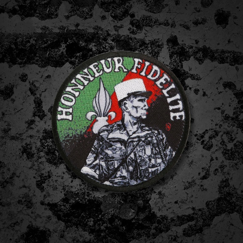 Parches bordados de segundo paracaidista de la Legión Extranjera de Francia, insignia DIY de Honneur Fidelite, Fidelity militar, soldado de élite - imagen 3