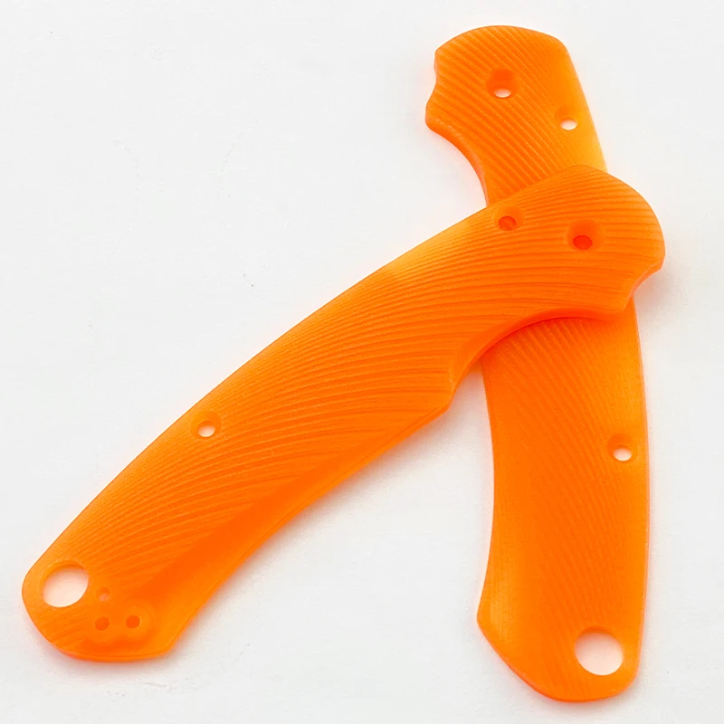 Parche de mango de hoja compuesta G10 naranja Para Cuchillo de araña C81 Para 2, Material de parche personalizado antideslizante, accesorios de bricolaje, 1 par