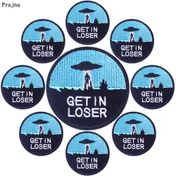 Prajna-parches bordados para ropa, 10 piezas, UFO espacial, se ponen en la ropa, apliques de letras, parches para insignias de ropa