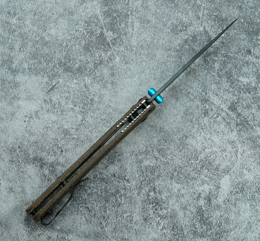 Mango de Micarta con textura para agarre seguro