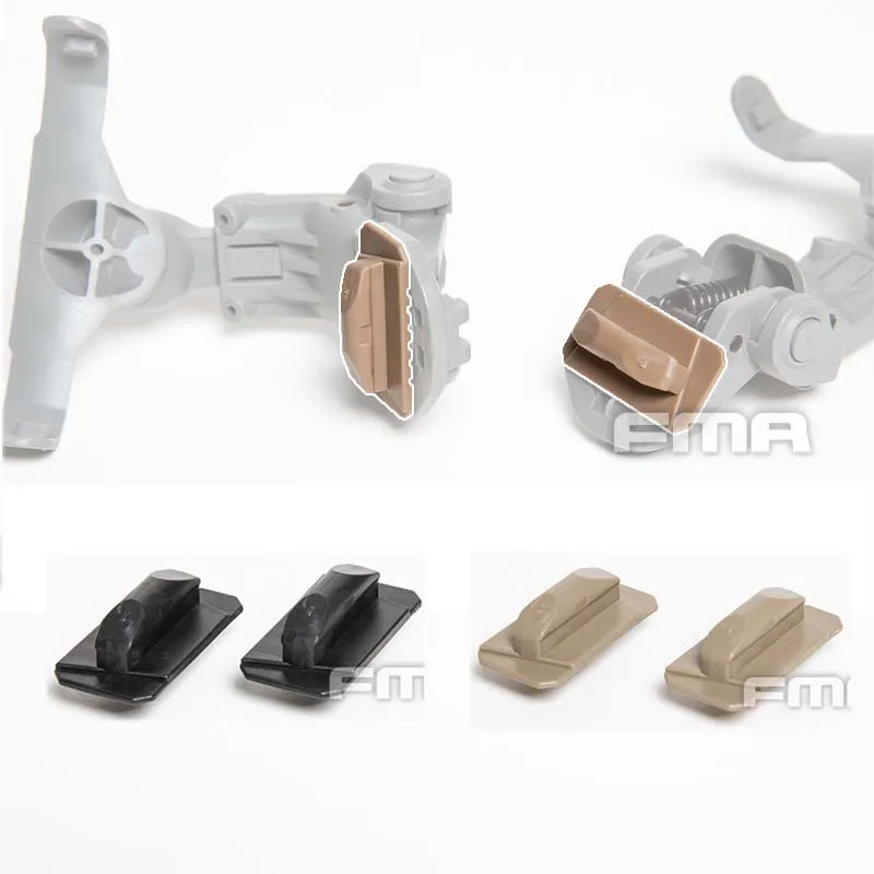 1 par de riel guía para casco Wendy táctico al aire libre AMP accesorios especiales TB1422