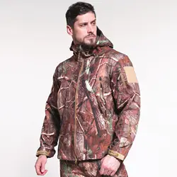 Chaqueta térmica con capucha para exterior – camuflaje táctico