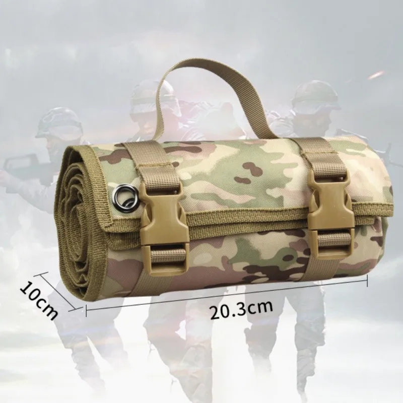 Tapete táctico para tiro, manta ligera enrollable para acampar, almohadilla antideslizante para caza, de nailon, impermeable, para Picnic y caza - imagen 3