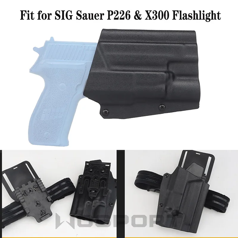 Funda de pistola táctica para Sig Sauer P226 X300, funda de pistola con pala de cintura QLS, accesorios de caza